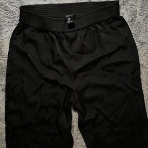 Rachel Zoe Sleek Black Satin Pants